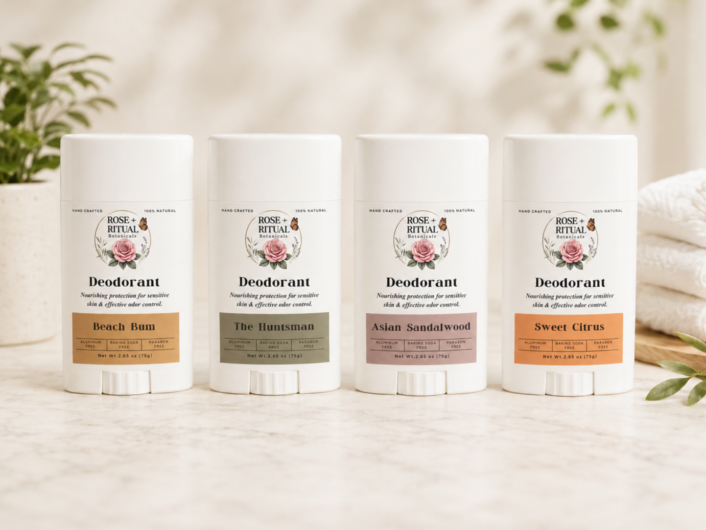 Natural Deodorant | Sensitive-Skin Safe - Aluminum-Free, Baking Soda-Free
