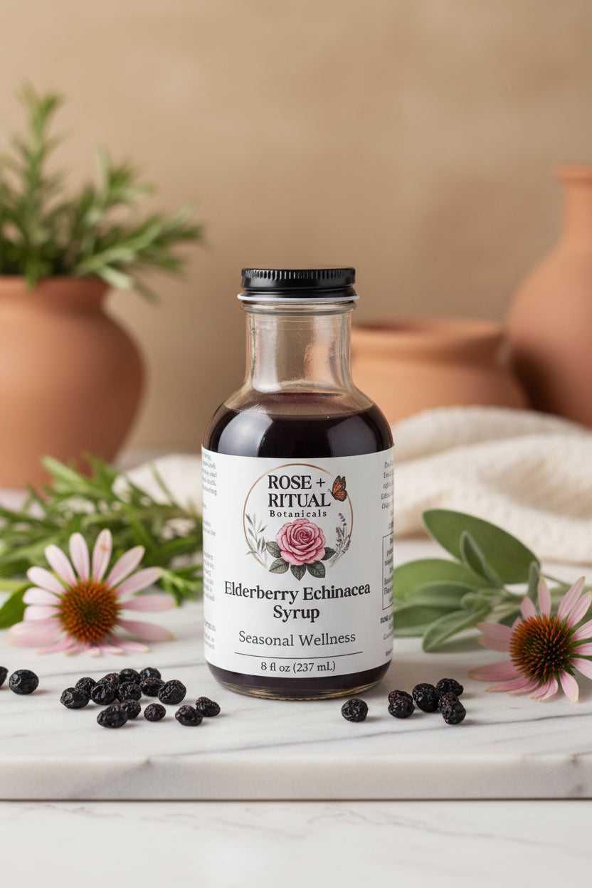 Elderberry Echinacea Syrup: Seasonal Wellness Support