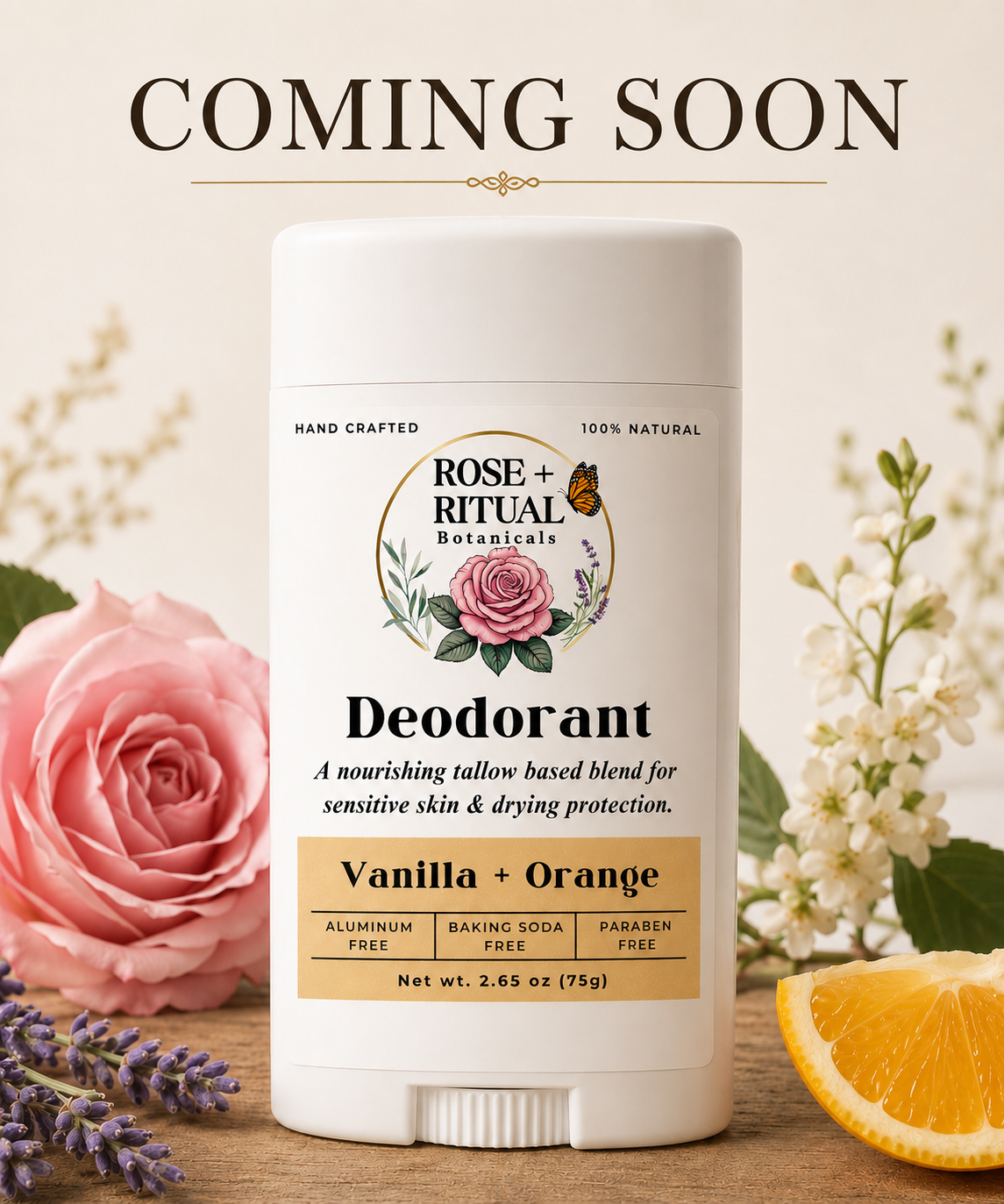 Tallow Deodorant | Sensitive-Skin Safe - Aluminum-Free, Baking Soda-Free