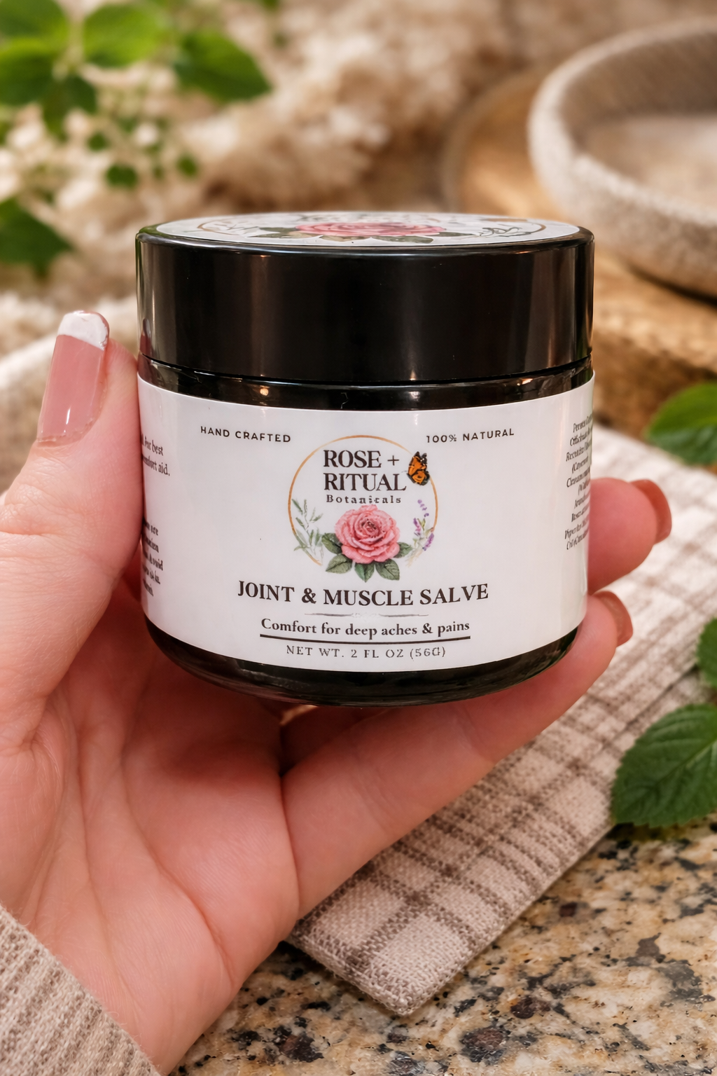 Arthritis & Joint Comfort Salve – Natural Herbal Pain Relief with Devil’s Claw, Comfrey & Arnica
