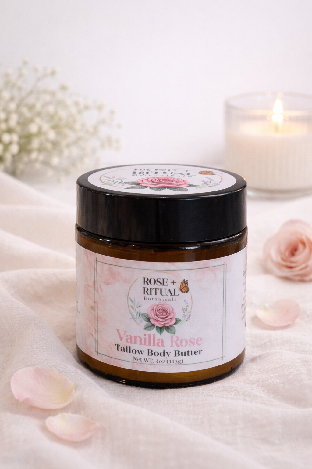 Vanilla Rose Tallow Body Butter